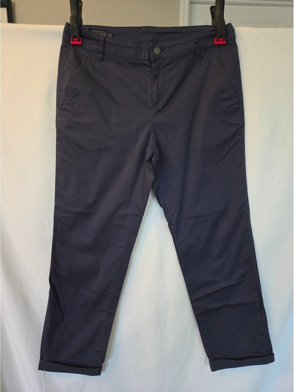 Pendleton Petite Women's Navy Blue Cotton Chino Pants Size 10